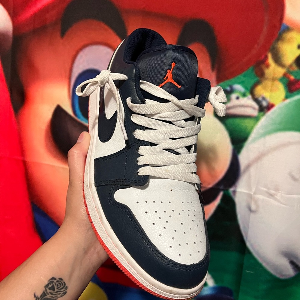 Nike Athletic Shoes - White, Navy, Red